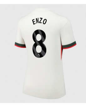 Chelsea Enzo Fernandez #8 Maglia Gara Trasferta Repliche 2025-26 Donna Maniche Corte